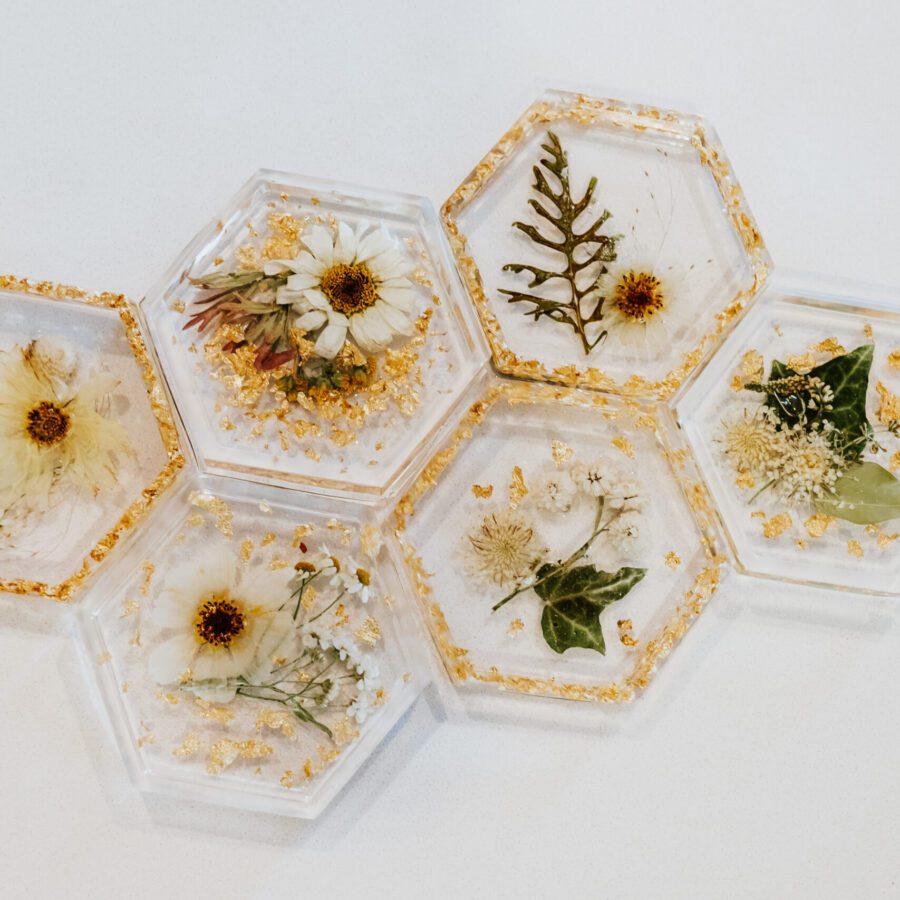 Hexagon Coasters – Set of 4